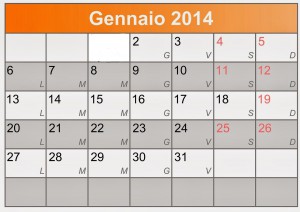 Gennaio 2014 Calendario 1