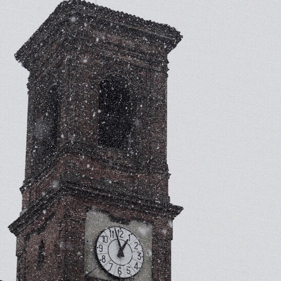 Neve sul campanile di San Gaetano da Thiene — Quartiere Regio Parco