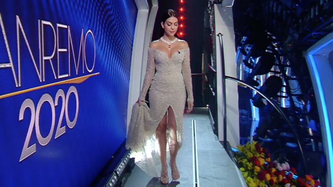 Georgina Rodriguez Sanremo 2020