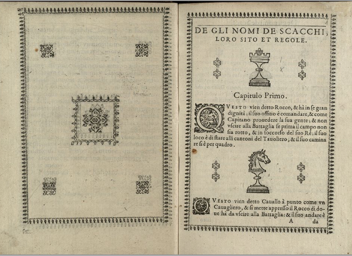 Digitalizzato a Torino il più antico manuale per giocare a scacchi, è del  1597