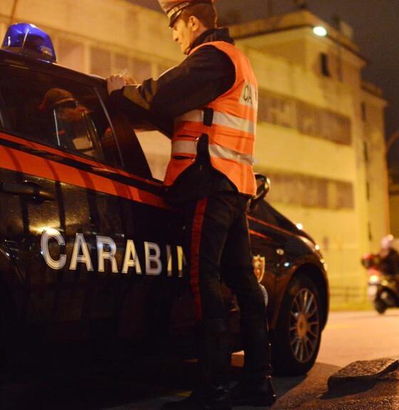Posto di blocco dei Carabinieri