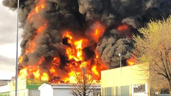 San Pietro Mosezzo incendio