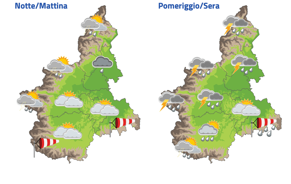temporali Piemonte 2 giugno