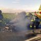 auto in fiamme Crescentino