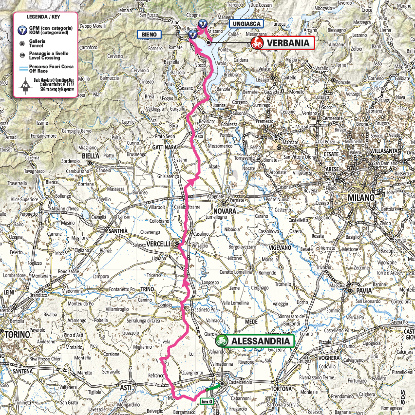 Il Giro d'Italia 2026 torna in Piemonte. Novi Ligure, Alessandria e ...