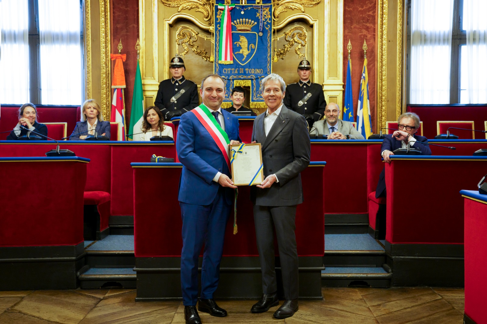 Claudio Baglioni a palazzo civico